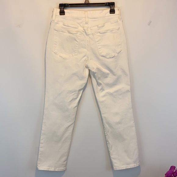 Universal Thread High Rise Straight White Pants Size 6/28 - Picture 2 of 5